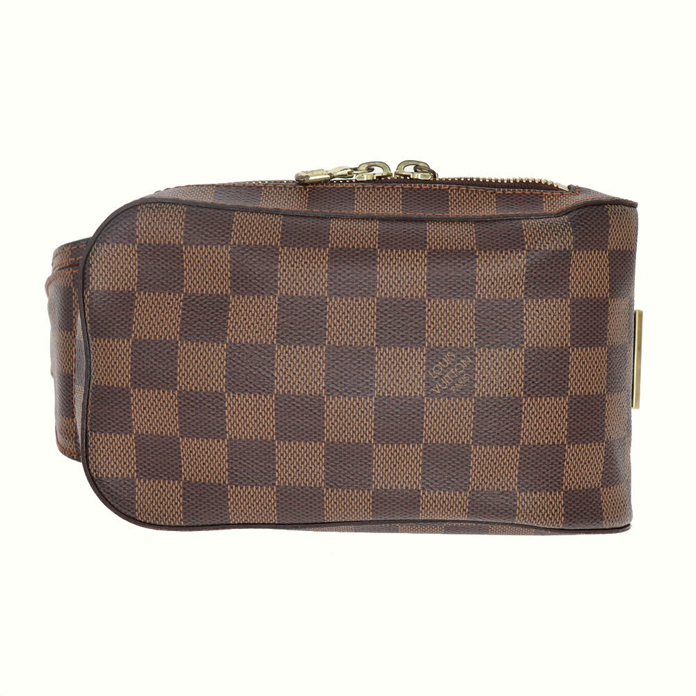 LOUIS VUITTON Geronimos Body Bag Damier Canvas Ebene Brown LV